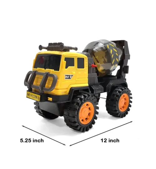 Toy Cement Mixer Truck 12-Inch Construction Vehicle