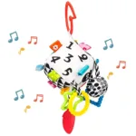 High Contrast Soft Baby Activity Cube Toy