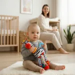 Hanging Baby Sensory Zebra Toy