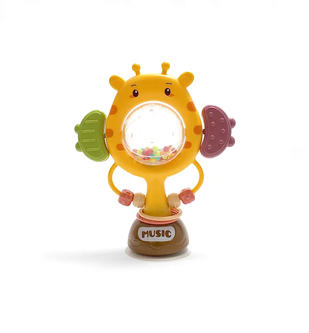 Giraffe Suction Cup Baby Rattle Toy
