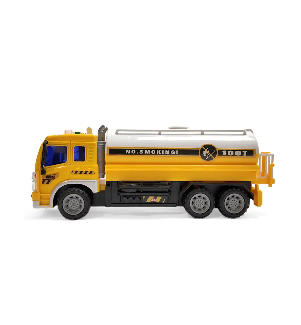 1:16 Scale Interactive Toy Fuel Tanker Truck – Lights, Music, Engine Sounds & Storytelling for Kids 9 Interactive Toy Fuel Tanker Truck