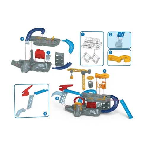Kids Construction Site Track Playset
