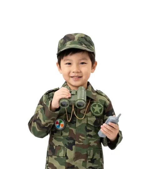 Kids Military Army Costume Set
