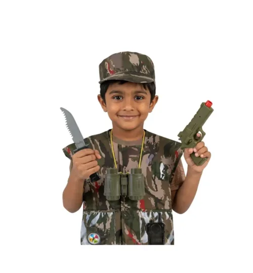 Kids Military Tactical Vest Costume Set