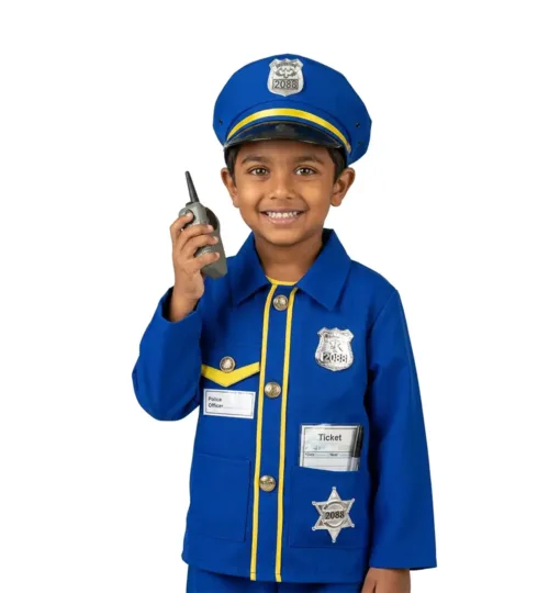 Kids Police Officer Costume Set