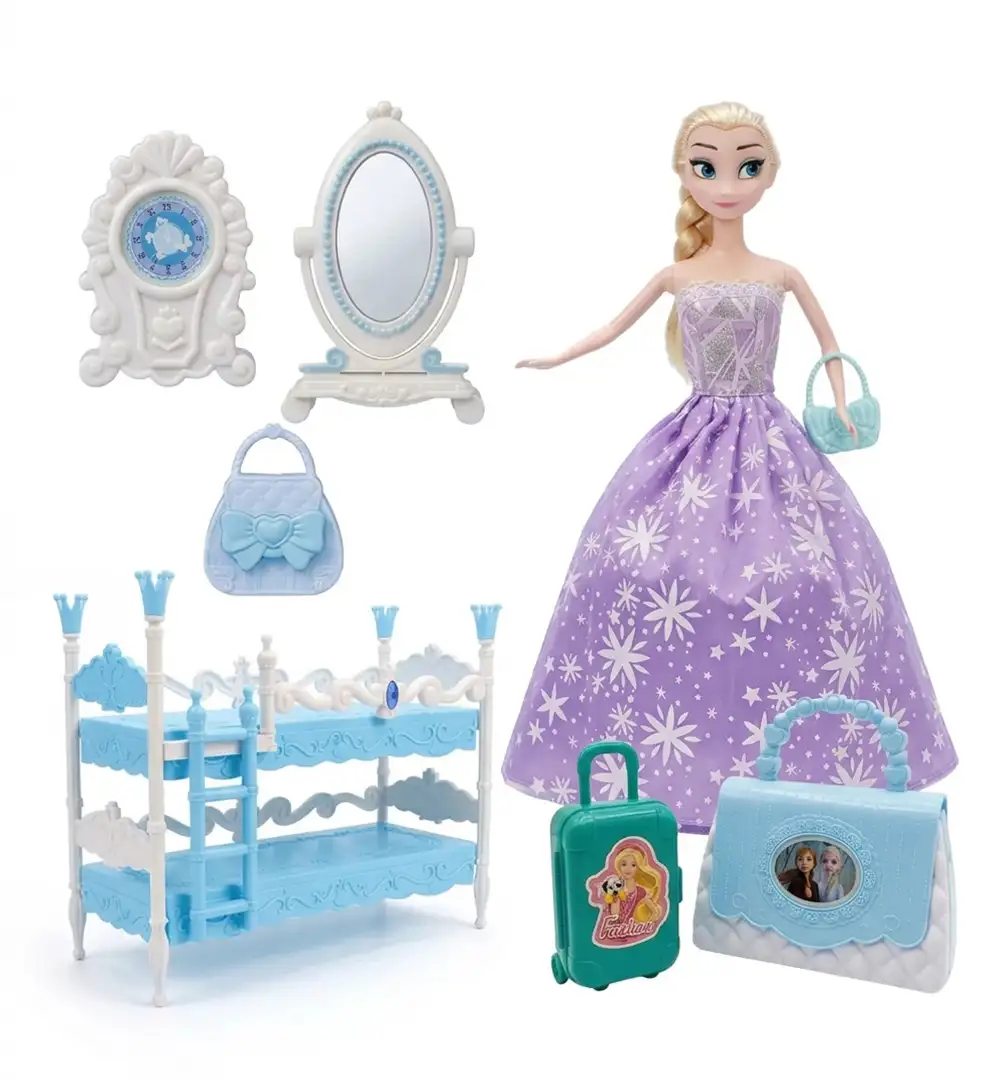 Princess Dream Bedroom Playset with Fashion Doll & Bunk Bed Accessories 19 Princess Dream Bedroom Playset