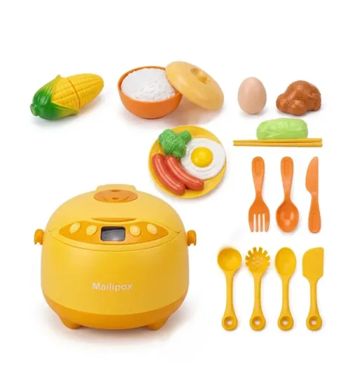 Rice Cooker Pretend Play Kitchen Toy Set