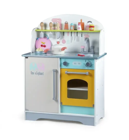 Kids Wooden Kitchen Playset with Accessories