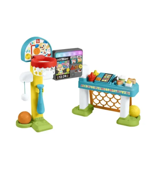 Fisher-Price Laugh & Learn 4-in-1 Game Zone Sports Center & Snack Stand (Ages 9–36M)