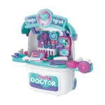 2-in-1 Kids Doctor Kit Toy Trolley