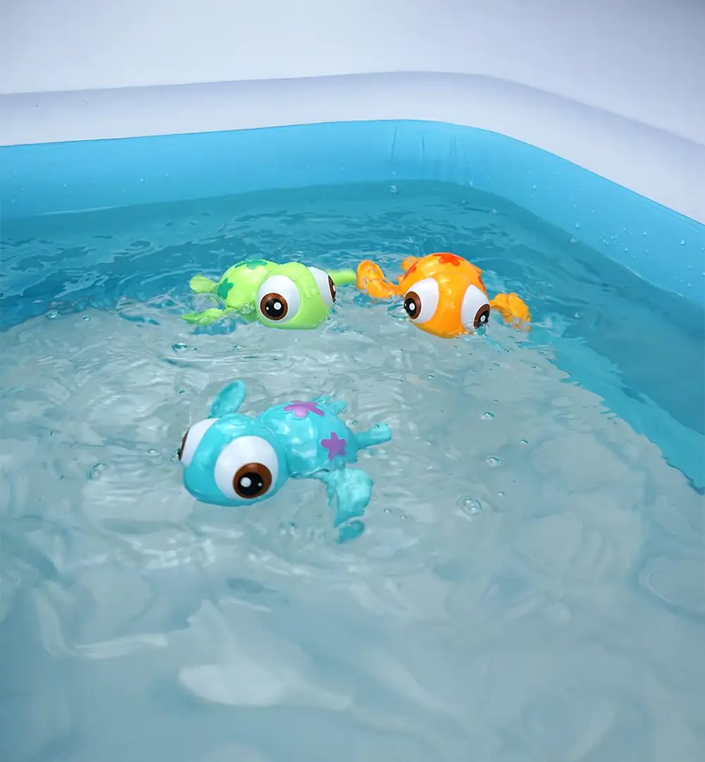 Cute Wind-Up Swimming Turtle Bath Toy for Toddlers