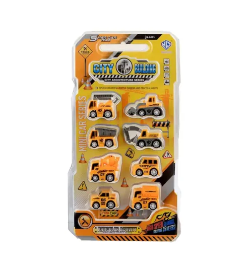 Mini Construction Vehicles Set for Kids