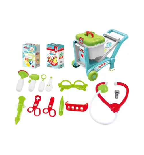 3-in-1 Kids Doctor Cart Playset