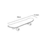 Kids Wooden Skateboard