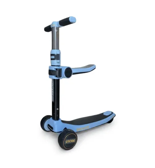 DIDCALO 2-in-1 Kids Kick Scooter with Foldable Seat & Height Adjustable Handlebar