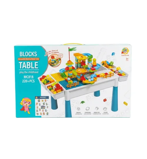 2-in-1 Kids Activity Table with Marble Run