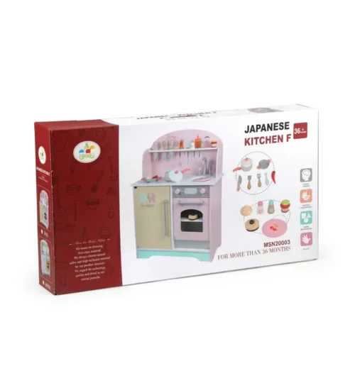 Kids Wooden Kitchen Playset with Accessories