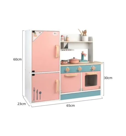 Wooden Kids Play Kitchen Set