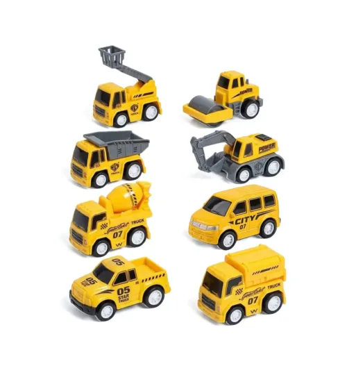 Mini Construction Vehicles Set for Kids
