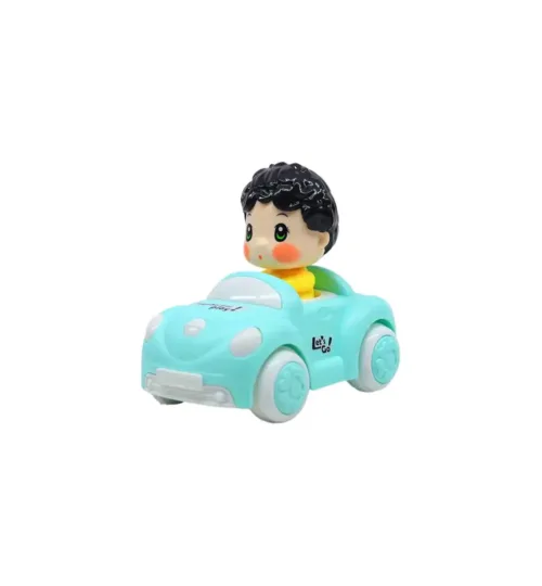 Cute Press and Go Cartoon Boy Convertible Toy Car