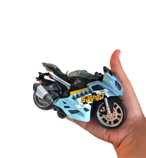 Mini S.W.A.T. Die-Cast Superbike Motorcycle Toy
