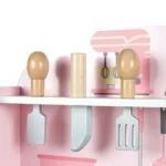 Kids Wooden Kitchen Playset with Accessories