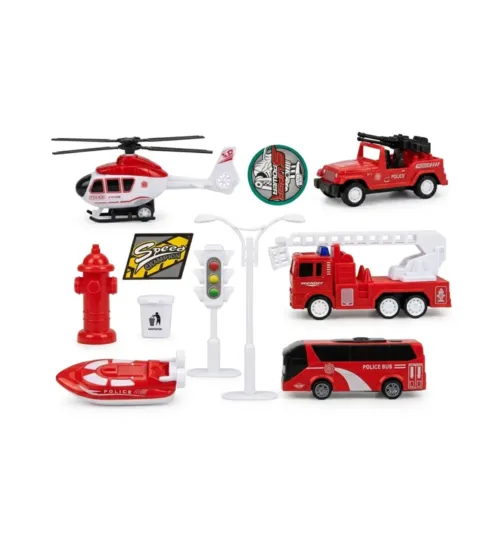 City Rescue Vehicle & Fire Engine Emergency Toy