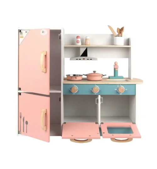 Wooden Kids Play Kitchen Set