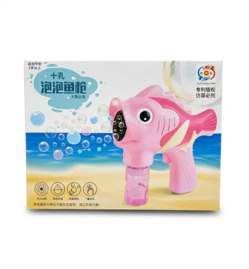 10-Hole Fish Automatic Bubble Gun Blower Toy