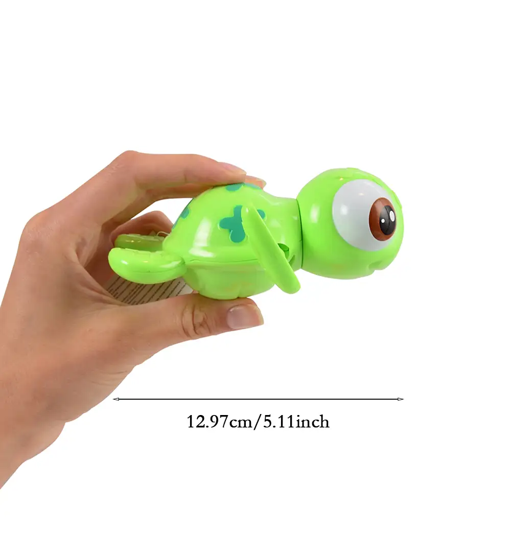 Cute Wind-Up Swimming Turtle Bath Toy for Toddlers