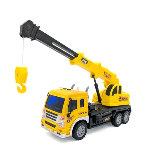 1:16 Scale Pioneer Construction Toy Crane Truck with Music & Storytelling Functions