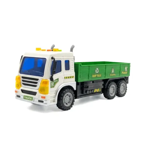 1:16 Scale Sanitation Truck Toy with Lights, Music & Storytelling for Kids
