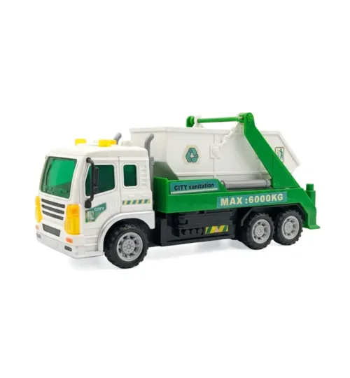 City Sanitation Truck Toy with Lights, Music & Storytelling Functions