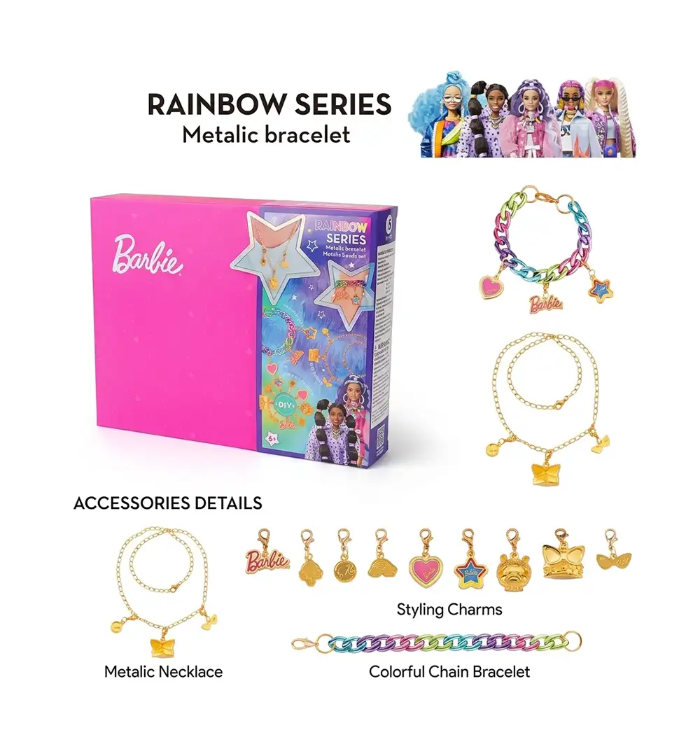 Barbie DIY Metallic Bracelet Making Kit