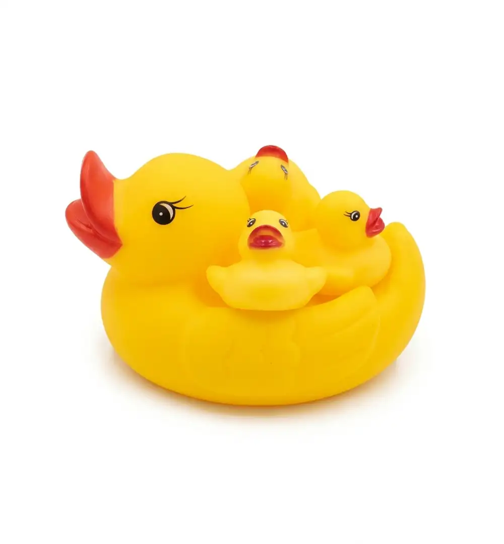 Yellow Rubber Duck Bath Toy Set