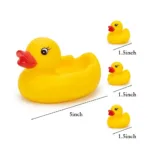 Yellow Rubber Duck Bath Toy Set